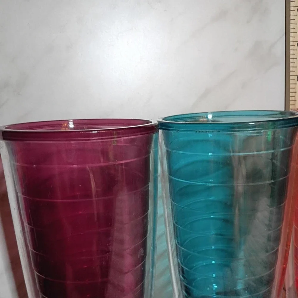 Tervis Tumbler 16oz Insulated Drinkware Set of 4 Jewel Tones Made in USA